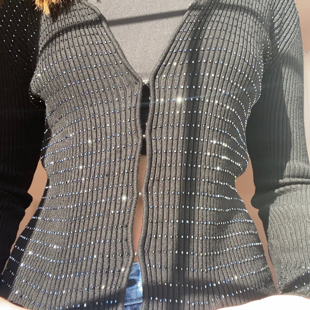 Sparkly black cardigan